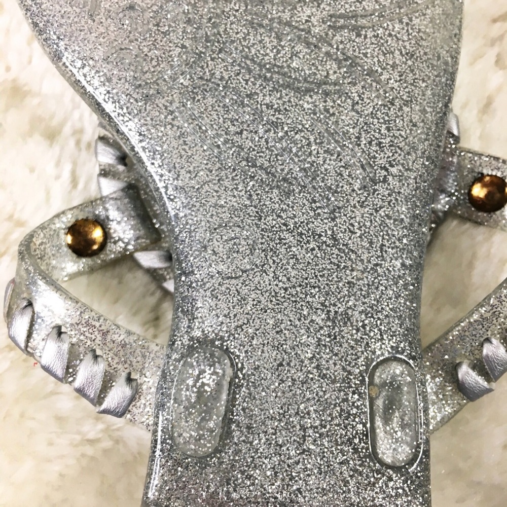 Jack Rogers Georgica Glitter Jelly Sandals Size 7 - Picture 7 of 8